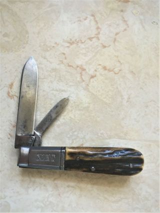 Old Vintage Antique XLNT Stag Handle Barlow Knife Germany 4