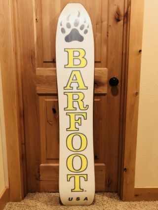 Vintage BARFOOT Twin Tip Snowboard 2