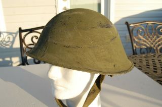 Post Ww2 - Korean War British " Turtle " Helmet