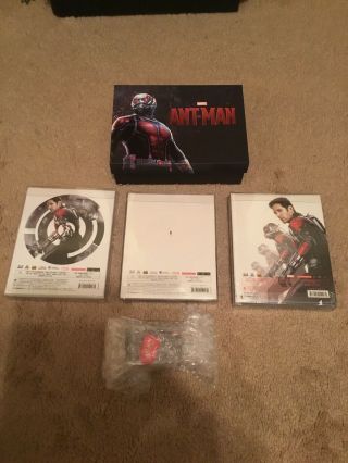 ANT - MAN BLUFANS BLU - RAY STEELBOOK 1 CLICK SET RARE 3