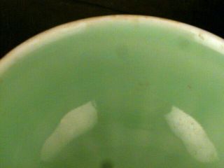 Unusual Chinese Qing Dy LongChun Green Glaze Porcelain Lotus Bowl P117 4