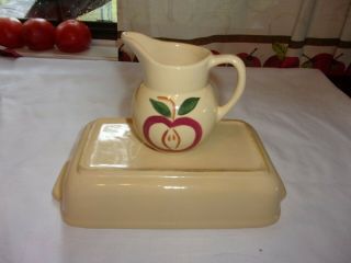 Watt Pottery Open Apple 62 Creamer Rare