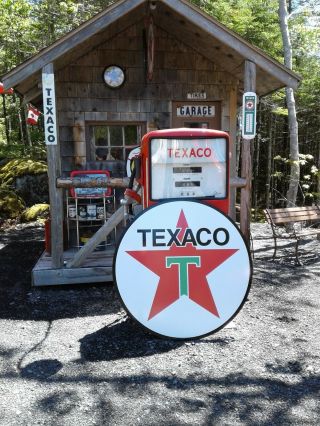 Classic Vintage Style 37 Inch Texaco Gasoline Sign