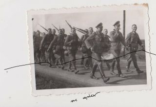 Old Poland Photo Wwii Infantry Advance With Music Polska Wojna