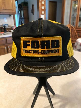 Vintage Ford Tractors Equipment Snapback Trucker Hat Mesh Cap Patch K Brand