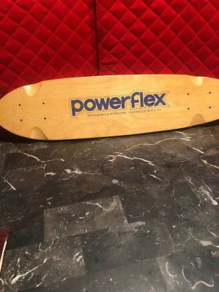 Vintage Powerflex Skateboard Wooden Board Rare 26 Inch