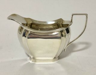 Good Quality Antique Art Deco 1939 Solid Sterling Silver Milk Or Cream Jug