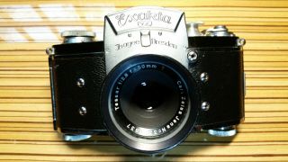 Exakta Vx Vintage 35mm Camera,  Zeiss And Sun Optics Lenses,  Goodies.