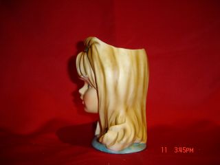 Vintage Ladies Head Vase Inarco E - 2967 Blond Hair 2