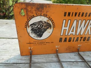 Vintage HAWKEYE RADIATOR HOSE Advertising Display Rack DES MOINES IOWA IA 2