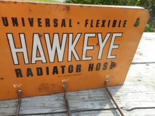 Vintage HAWKEYE RADIATOR HOSE Advertising Display Rack DES MOINES IOWA IA 3