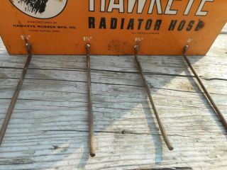 Vintage HAWKEYE RADIATOR HOSE Advertising Display Rack DES MOINES IOWA IA 4