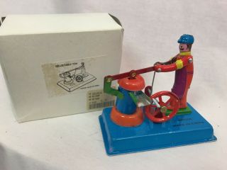Vintage Litho Water Pump Mm088 Tin Toy