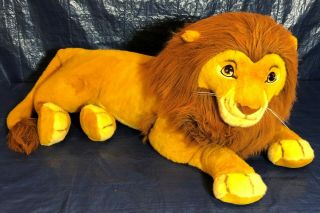 Lion King Adult Simba Huge 40” Plush Stuffed Animal Disney Douglas,  Rare
