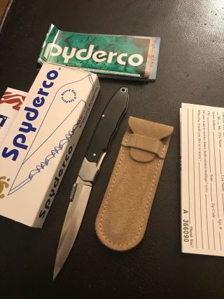 Vintage Mib Spyderco Solo Knife Seki Japan Rare Discontinued Large S001s