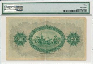 Government of Siam Thailand 20 Baht 1932 Rare PMG 30 2