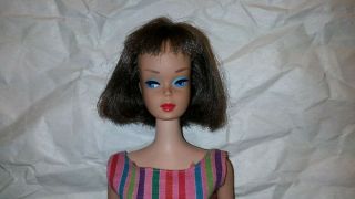 Vintage Brunette Long Hair American Girl Barbie Doll High Color