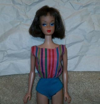 Vintage Brunette Long Hair American Girl Barbie Doll High Color 2