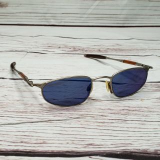 Vintage Rare Michael Jordan Oakley Sunglasses Oo A Wire Silver Blue Iridium Lens