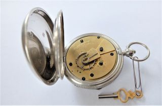 1915 SILVER CASED ENGLISH LEVER POCKET WATCH IN ORDER 6