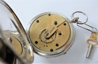 1915 SILVER CASED ENGLISH LEVER POCKET WATCH IN ORDER 7