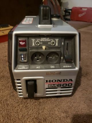 Vintage Honda Em - 600 Portable Generator