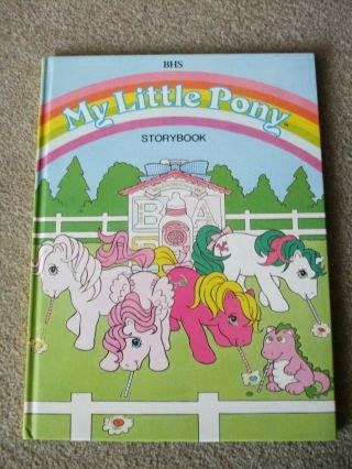 Ultra Rare Vintage Bhs My Little Pony Story Book 1986 The Runaway Button