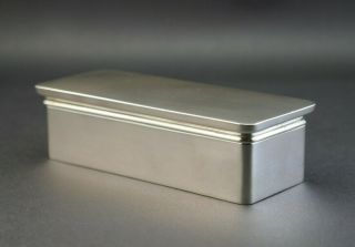 C1921 William Neale,  Fine Solid Silver Dressing Table Trinket Box,  Gilded Inside