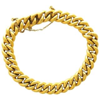 French Gold Filled Curb Bracelet - Murat