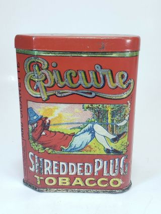 Vintage Epicure Shredded Plug Pocket Tobacco Tin
