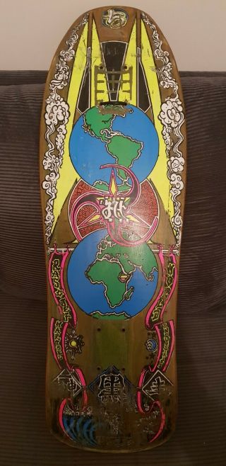 Vintage World Industries Jeff Hartsel " Globes " Skateboard