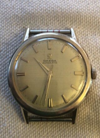Vintage Omega Swiss Automatic Mens Watch 10k Gold Fill Steel Back
