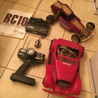 Vintage 1984 Team Associated Rc 10 Gold Pan Chassis Plus More Parts Hot Rod See