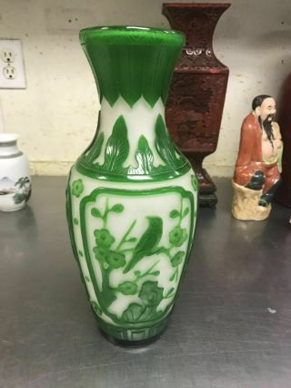 20C Chinese BeiJing Nesting Glass Vase 2