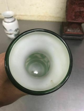 20C Chinese BeiJing Nesting Glass Vase 4