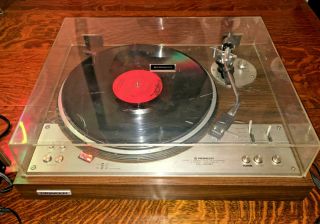 Vintage PIONEER PL - 530 Direct Drive Stereo Turntable With Dust Cover 1970 ' s 2