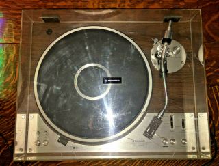 Vintage PIONEER PL - 530 Direct Drive Stereo Turntable With Dust Cover 1970 ' s 5