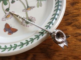Gorham Aesthetic Morning Glory Figural 3d Sterling Silver Nut Pick Floral 1800s