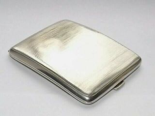 Antique Goldsmiths & Silversmiths Solid Silver Sterling Cigarette Case - Ldn 1919