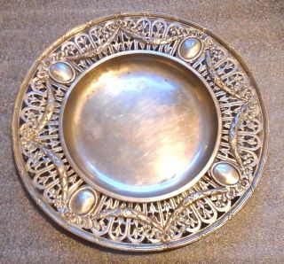 Fine Antique German Hanau 800 Silver Serving Plate