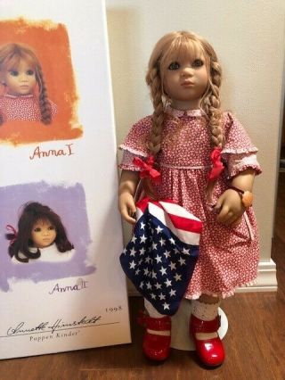 Anna 1 Doll By Annette Himstedt w/Both Box Vintage 1998 Girl From Germany 2