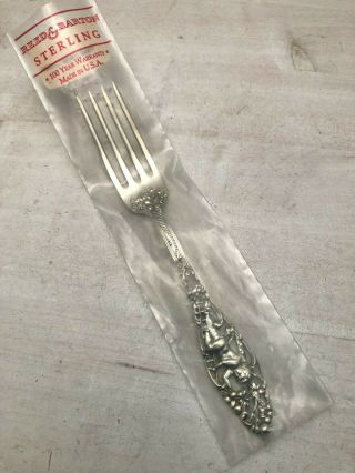 Labors Of Cupid By Dominick & Haff Sterling Silver Luncheon Fork,