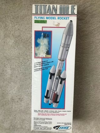 Vintage Estes Model Rocket Kit Titan Iii E 2019 1/73 Scale Htf
