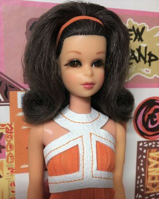 Yes it ' s Vintage Barbie Cousin Brunette No Bangs Francie Doll byApril 3