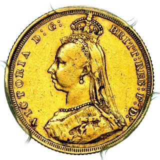Extremely Rare 1887 S Victoria Australia Sydney Gold Sovereign Pcgs Xf40