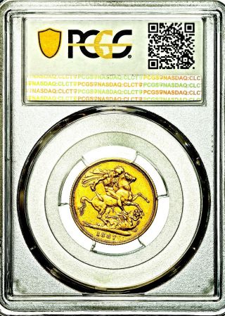 Extremely Rare 1887 S Victoria Australia Sydney Gold Sovereign PCGS XF40 5