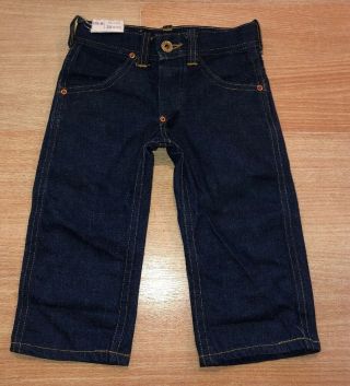 Vtg 40s 50s Kids Lee Denim Jeans Dark One Wash Levis Wrangler Selvedge Sample