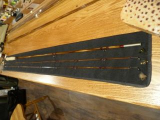 Custom Bamboo Fly Rod Winston Taper Flamed 7 ' 4 wt Maple burl engraved band seat 10