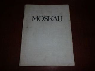 Moscow Moskau 1928 Very Rare German Vintage Antique Photoalbum Russia Book
