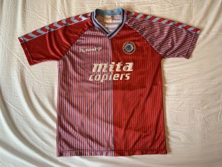 Aston Villa Vintage Home Football Shirt 1987/89 Adults Medium Hummel